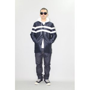 画像: (SALE 40%OFF)　INTERFACE/LINE COAT  NAVY×WHITE