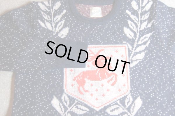 画像5: BELAFONTE/RT DEER EMBLEM SWEATER  NAVY