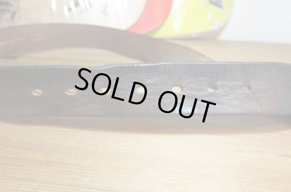 画像6: （再入荷）BELAFONTE/RT LEATHER BELT BLACK