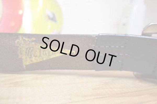 画像3: （再入荷）BELAFONTE/RT LEATHER BELT BLACK