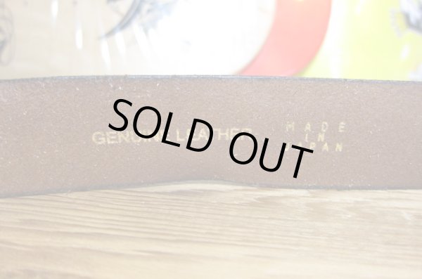 画像4: （再入荷）BELAFONTE/RT LEATHER BELT BLACK