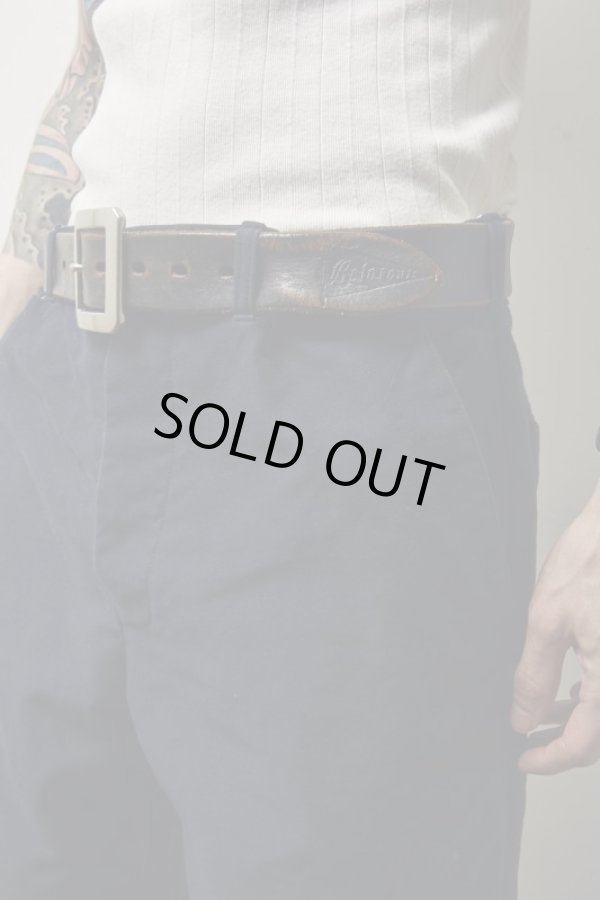 画像2: （再入荷）BELAFONTE/RT LEATHER BELT BLACK