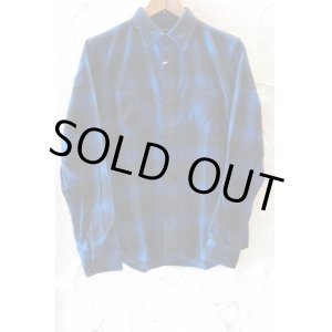 画像: （再入荷）VINTAGE EL/OMBRER CHECK WORK SHIRTS  BLUExBLACK