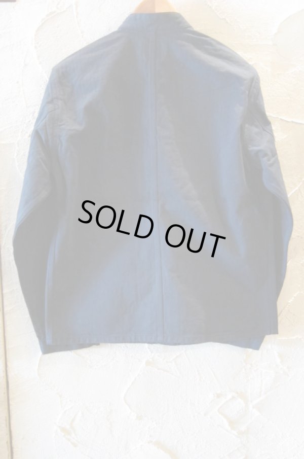 画像3: RATS/STAND COLLAR HERRINGBONE SH  BLACK