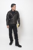 画像1: RATS/SINGLE RIDERS LEATHER JKT  BLACK