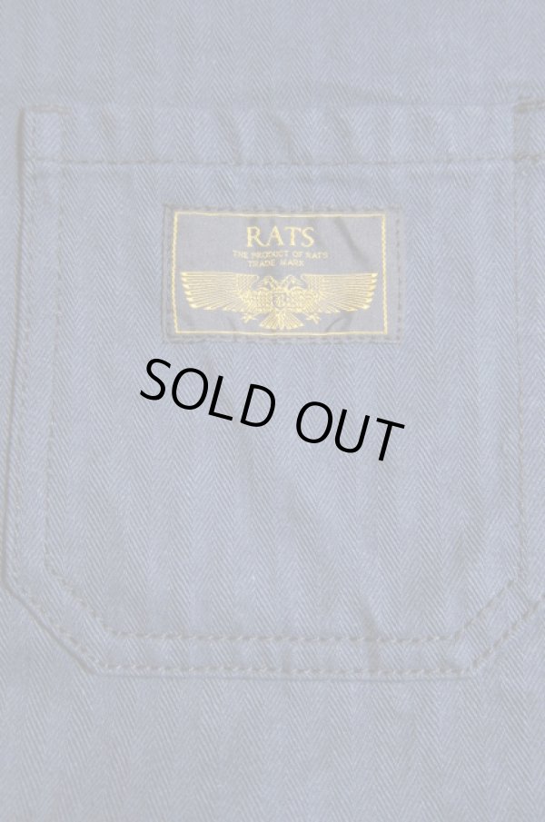 画像6: RATS/STAND COLLAR HERRINGBONE SH  BLACK