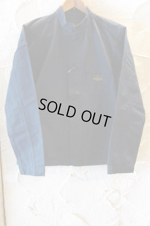 画像2: RATS/STAND COLLAR HERRINGBONE SH  BLACK