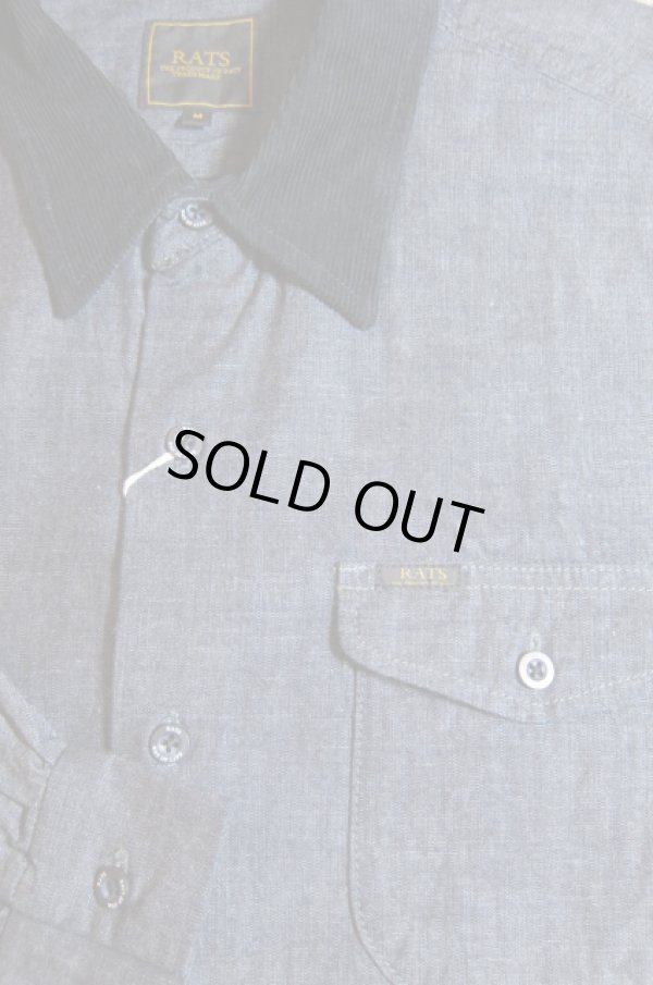 画像4: RATS/CORDURY COLLAR SHIRT  INDIGO
