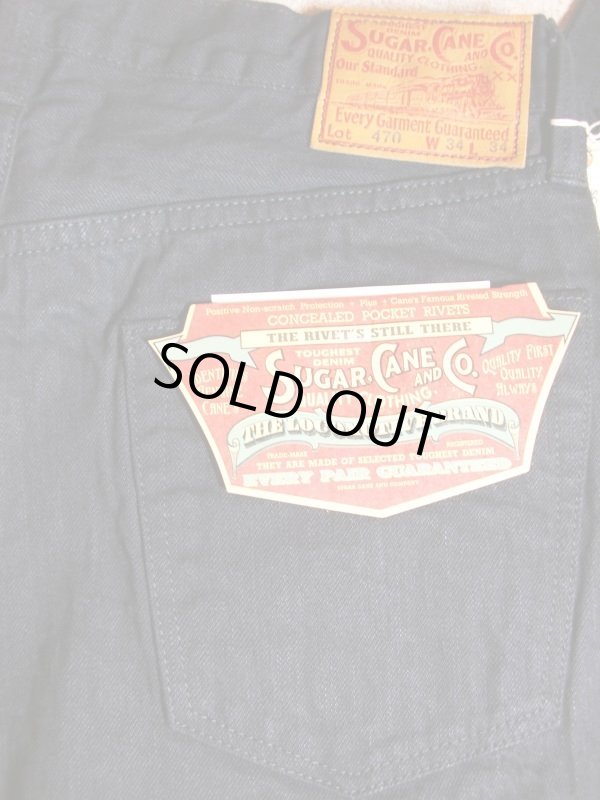 画像5: SUGAR CANE/13oz BLACK DENIM TYPIII MODEL  BLACK