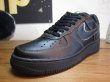 画像1: NIKE/AIR FORCE I BLACKxBLACK METALIC GOLD