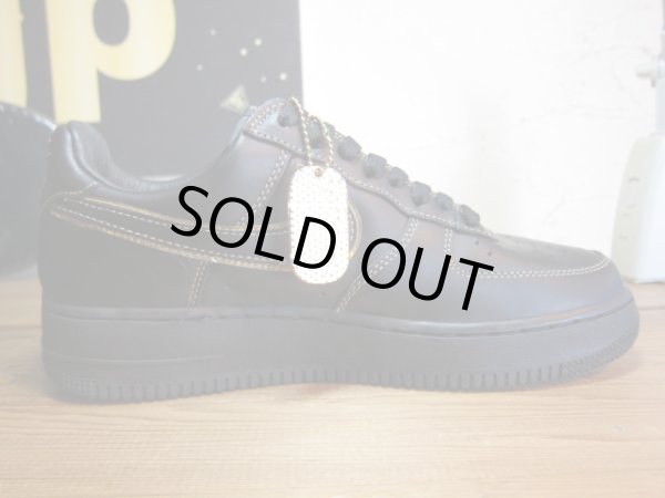 画像4: NIKE/AIR FORCE I BLACKxBLACK METALIC GOLD
