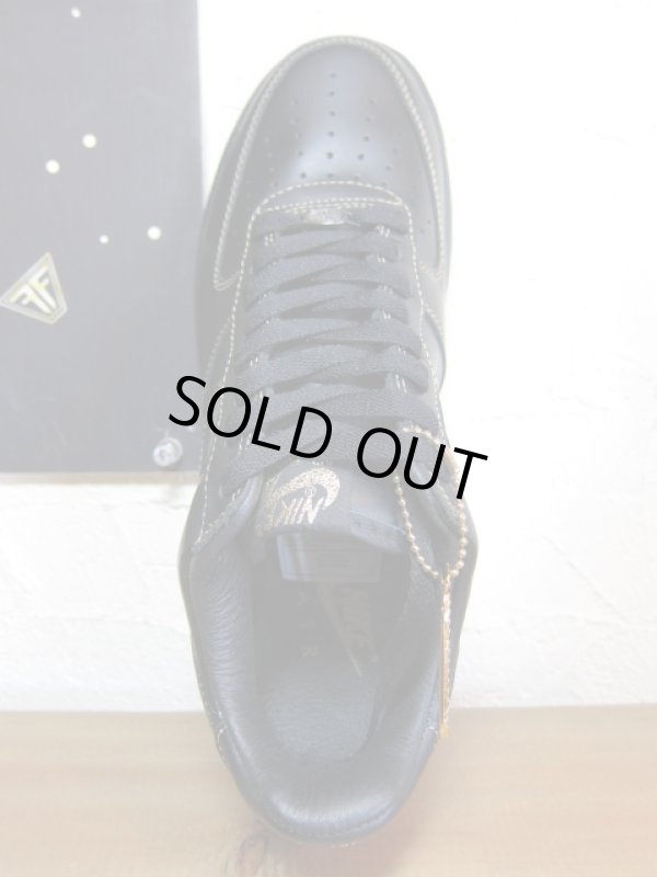 画像5: NIKE/AIR FORCE I BLACKxBLACK METALIC GOLD