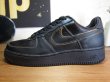 画像2: NIKE/AIR FORCE I BLACKxBLACK METALIC GOLD