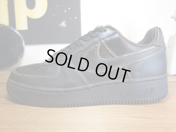画像2: NIKE/AIR FORCE I BLACKxBLACK METALIC GOLD
