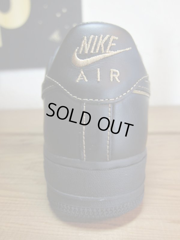画像3: NIKE/AIR FORCE I BLACKxBLACK METALIC GOLD