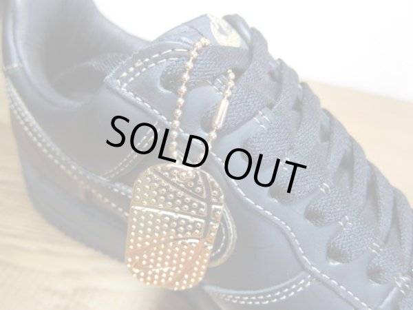 画像7: NIKE/AIR FORCE I BLACKxBLACK METALIC GOLD