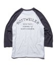 画像4: ROTTWEILER/USED RAGLAN 3/4 T  WHITExGREY