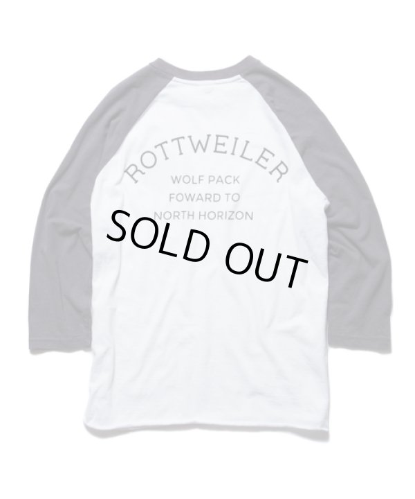 画像4: ROTTWEILER/USED RAGLAN 3/4 T  WHITExGREY