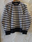 画像1: BELAFOTE/RT DROP NEEDLE RIB STRIPE L/S T  NVYxKINARI