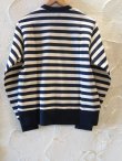 画像2: BELAFOTE/RT DROP NEEDLE RIB STRIPE L/S T  NVYxKINARI