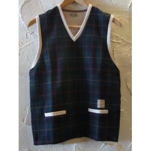 画像: (SALE 35%OFF) BELAFOTE/RT RIBBED KNIT VEST  GREEN