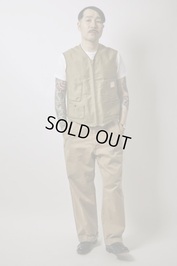 画像1: BELAFOTE/RT PIPING VEST N-1  KHAKI