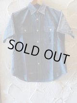 画像: SUGAR CANE/BLUE CHAMBRAY S/S WORK SHIRTS  NAVY
