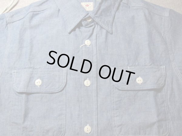 画像3: SUGAR CANE/BLUE CHAMBRAY S/S WORK SHIRTS  NAVY