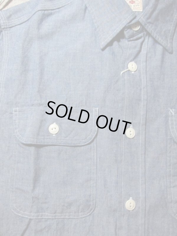 画像4: SUGAR CANE/BLUE CHAMBRAY S/S WORK SHIRTS  NAVY