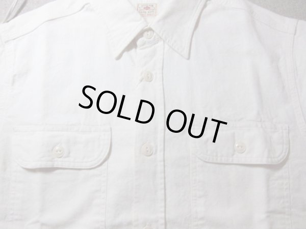 画像3: SUGAR CANE/WHITE CHAMBRAY S/S WORK SHIRTS WHITE(OFF)