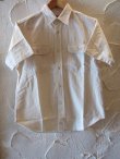 画像1: SUGAR CANE/WHITE CHAMBRAY S/S WORK SHIRTS WHITE(OFF)