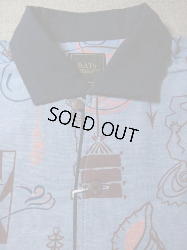 画像3: RATS/TIKI CHAMBRAY SHIRT  BLUE