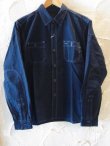 画像1: RATS/TRIPLE STITCH WORK SHIRT  NAVY