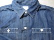 画像3: HOUSTON/45TH ANNIV DENIM SHIRTS  INDIGO