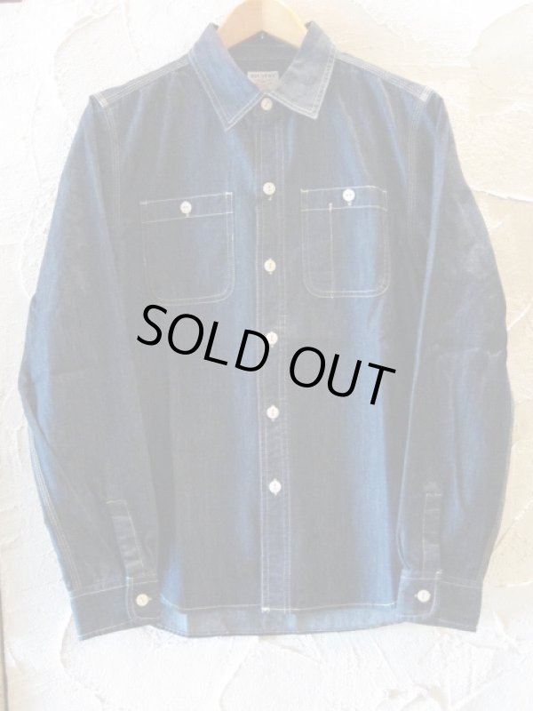 画像1: HOUSTON/45TH ANNIV DENIM SHIRTS  INDIGO