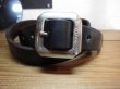 画像1: BELAFOTE/RT NARROW LEATHER BELT  BLACK