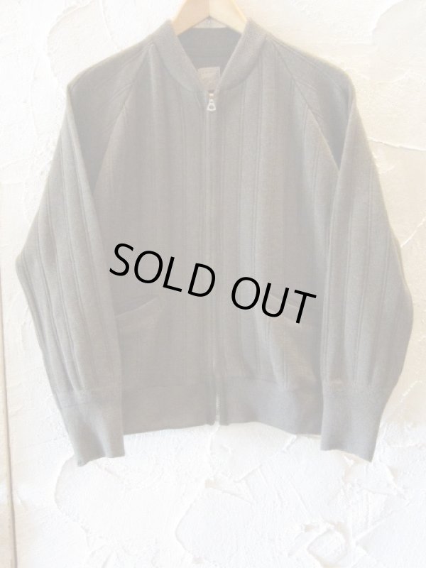 画像2: BELAFOTE/RT DROPNEEDLE KNIT ZIP UP  A.GREEN