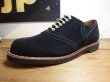 画像1: GLAD HAND/xREGAL SADDLE SUEDE SHOES  BLACK