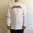 画像1: BILL BOARD/LONG  SLEEVES T SANFRANCISCO  WHITE