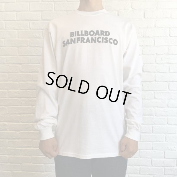 画像1: BILL BOARD/LONG  SLEEVES T SANFRANCISCO  WHITE