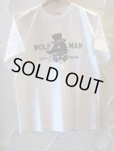 画像: WOLFMAN BARBER SHOP/LOGO S/S T  WHITExBLACK