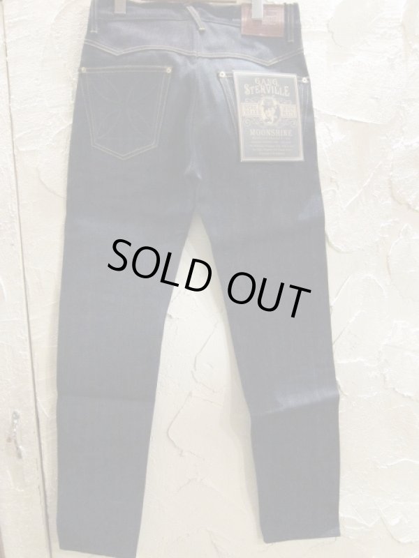 画像8: GANGSTERVILLE/THUG DENIM IRON CROSS SLIM  INDxRIGID BLACK  