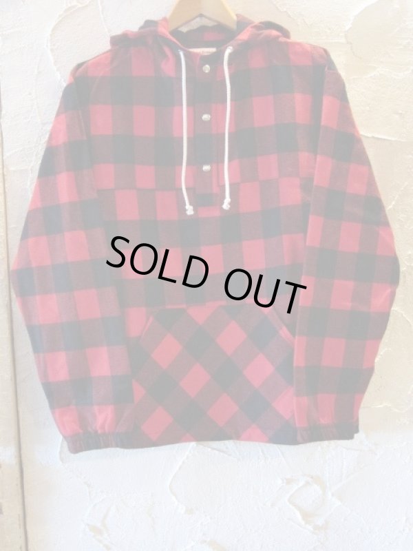 画像1: SUNNY C SIDER/US CHECK PULLOVER  RED