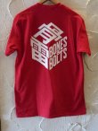 画像1: BONES AND BOLTS/TEE BOX LOGO  RED