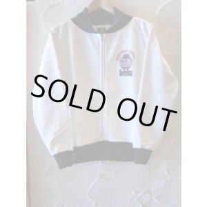 画像: RATS/ZIP UP SWEAT WHITExBLACK