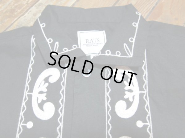画像4: RATS/EMBROIDERY SHIRT  BLACK