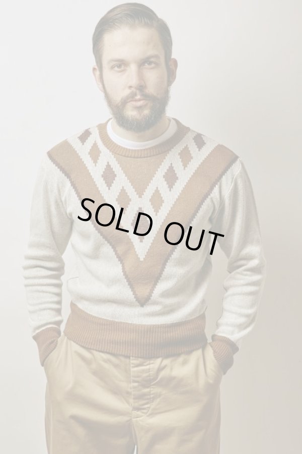 画像6: BELAFONTE/RT ARGYLE V PATTERN PLAY SHIRT  GREEN