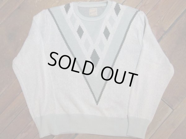 画像3: BELAFONTE/RT ARGYLE V PATTERN PLAY SHIRT  GREEN