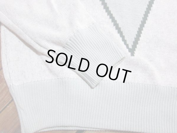 画像5: BELAFONTE/RT ARGYLE V PATTERN PLAY SHIRT  GREEN