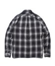 画像2: ROTTWEILER/CHECK OPEN COLLAR LS SHIRT  BLACK